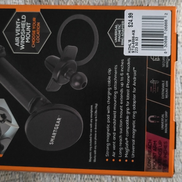 SMARTGEAR BRAND UNIVERSAL MAGNET MOUNT CELL PHONE HOLDER - Picture 8 of 9